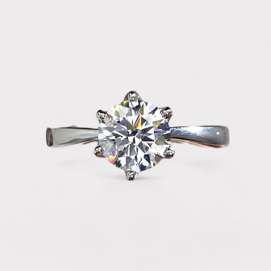 1ct Moissanite Ring