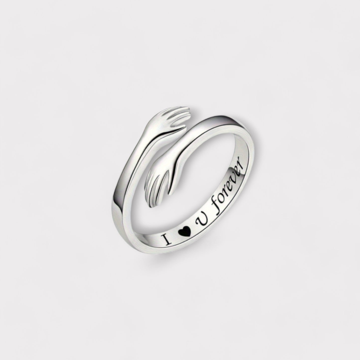 Love Hug Ring Engraved