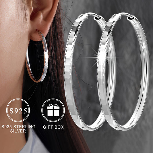 Smooth Circle Hoop Earrings