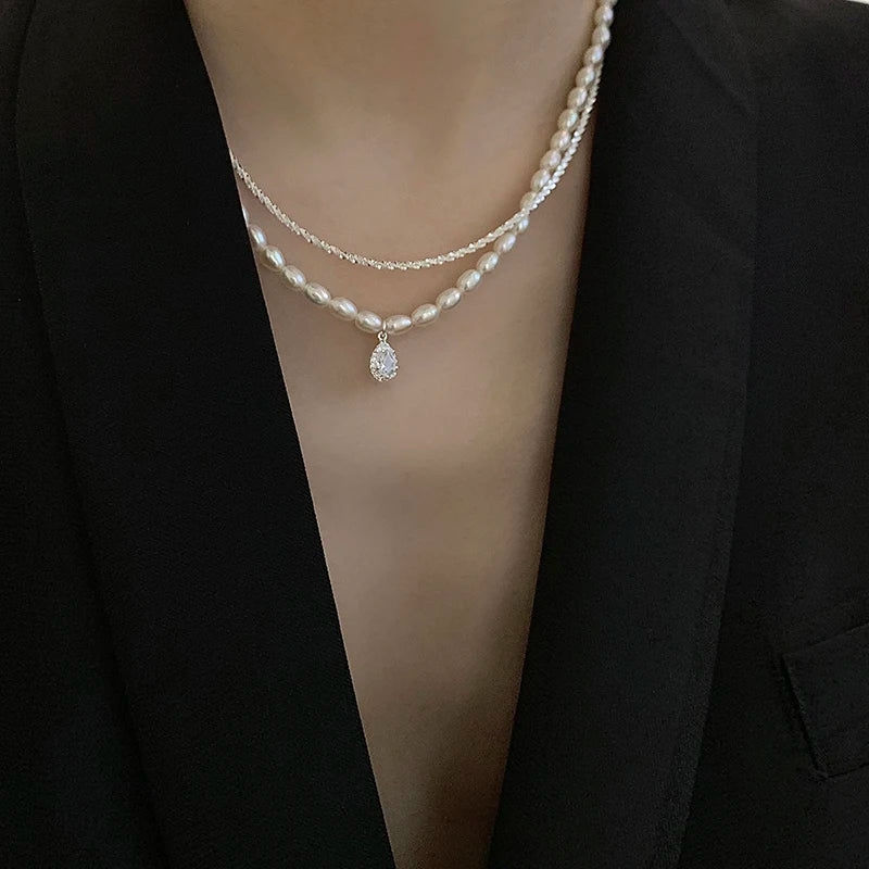 Sparkling Clavicle Necklace