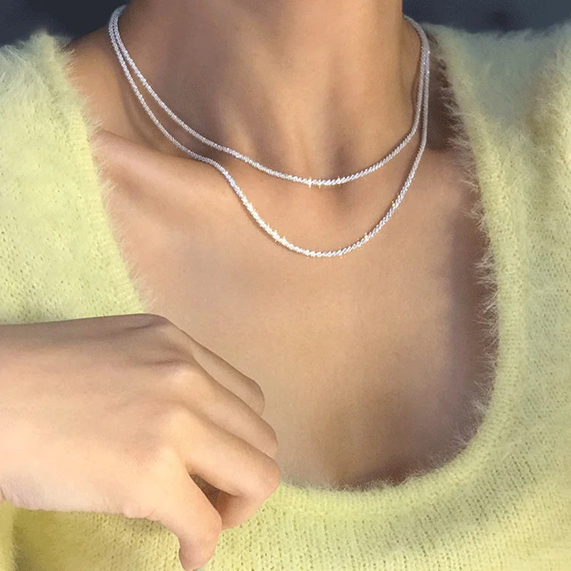 Sparkling Clavicle Necklace