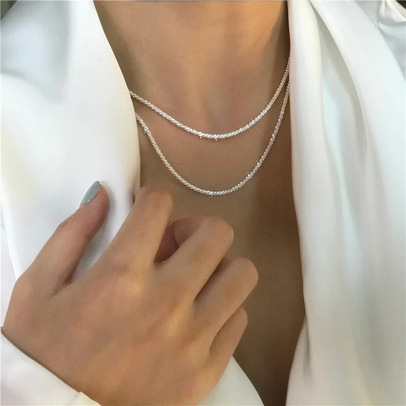 Sparkling Clavicle Necklace