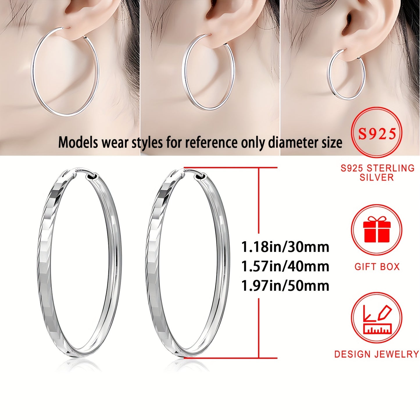 Smooth Circle Hoop Earrings