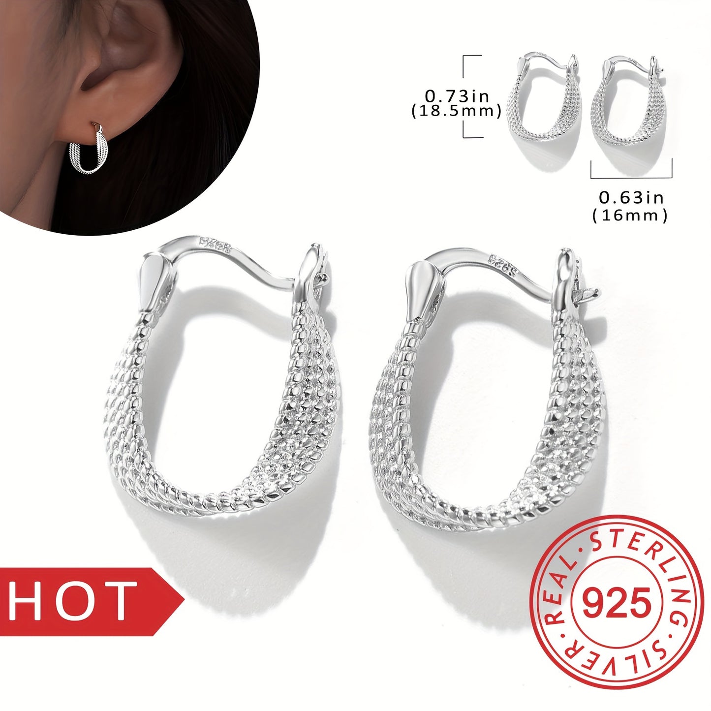 Twisted Classic Hoop Earrings